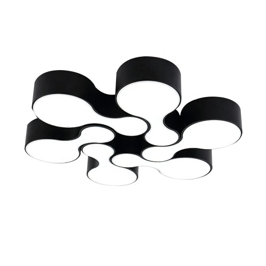 Diy новый дизайн современная светодиодная люстра потолочный поверхностный монтаж