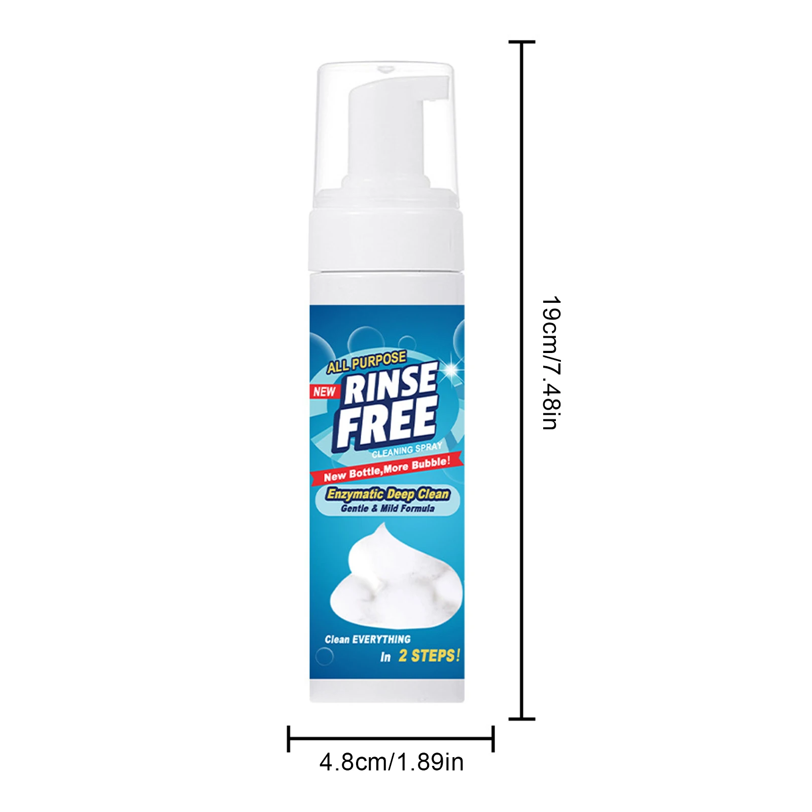 

200ml Kitchen Foam Cleaner Rust Remover Grease Cleaning Fabric Canvas Leather Clean Bubble Household Wash Agent
