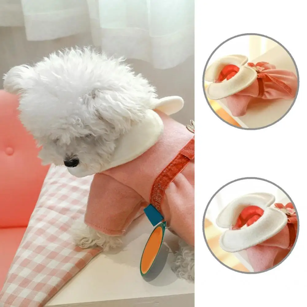 

Casual Cute Puppy Stylish Fluffy Dress Warm Pet Skirt Loose for Autumn