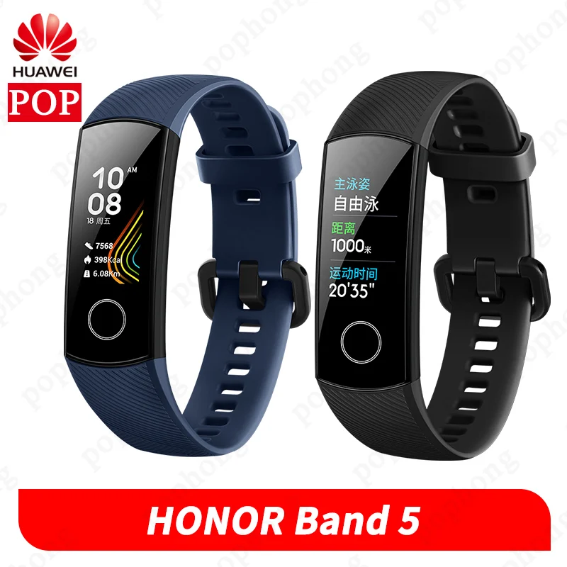 Оригинальный Смарт браслет Huawei Honor Band 5 с оксиметром и сенсорным