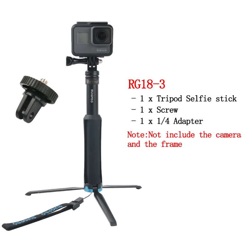 Ручной штатив для селфи выдвижной монопод для Gopro Hero 8 7 6 5 4 3+ SJCAM Xiaomi YI 4k EKEN H9 sony Спортивная камера