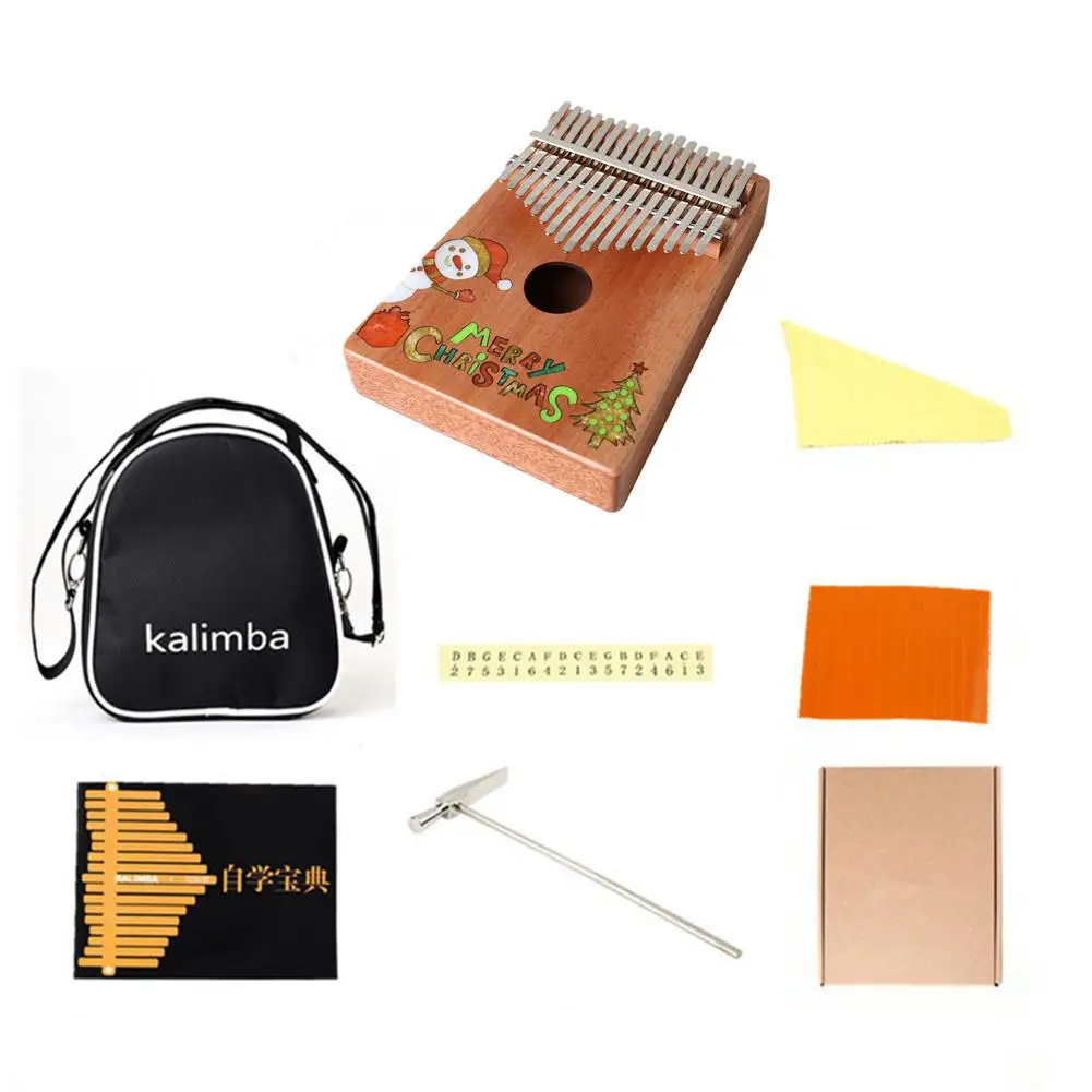 17 клавиш калимба антикоррозийное пианино для большого пальца Рождественский