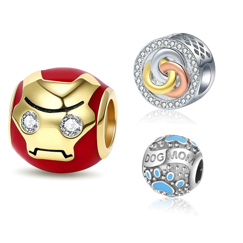 

Женские круглые бусины из серебра 925 пробы с фианитами