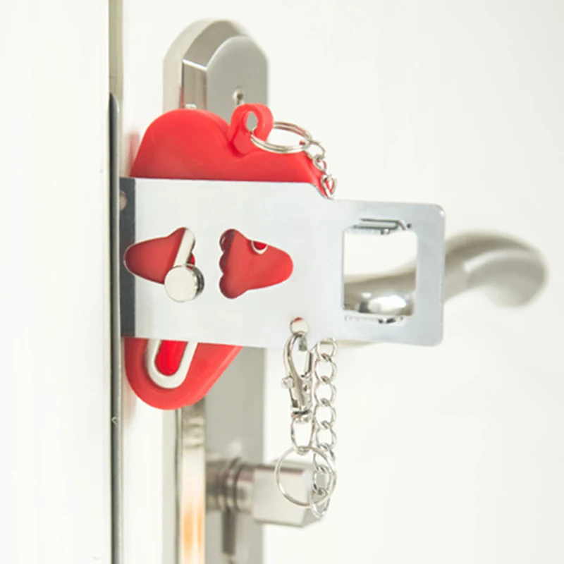 Портативный дверной замок безопасный прочный без отверстий съемная дверная