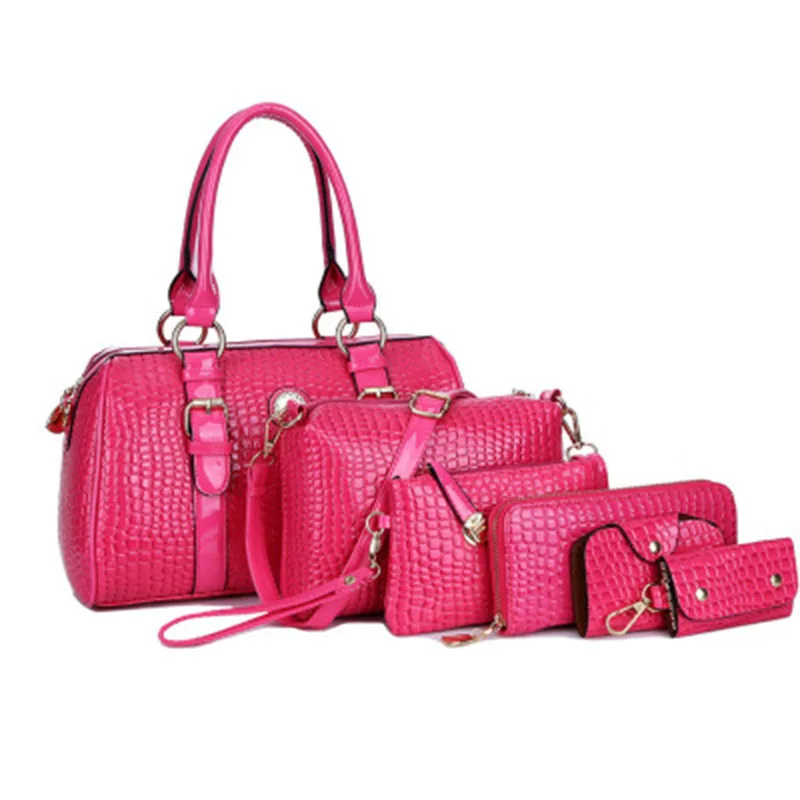 Женская композитная сумка 6 шт./компл. через плечо для карт кошелек сумки на