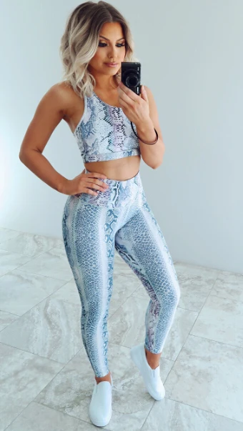 2 шт./компл. женские спортивные комплекты леггинсы брюки + майки Женский