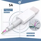 Быстрая зарядка 5A Кабель с разъемом USB Type-C для Huawei Mate 9 P9 P10 Plus Pro мобильный телефон быстрое зарядное устройство для передачи данных шнур провод черно-белый кабель