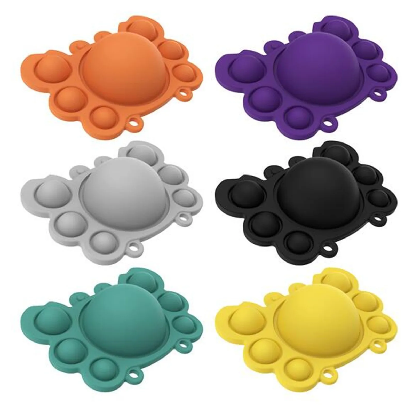 Juguete de burbujas de silicona para aliviar el estr&eacute;s, juguete sensorial para aliviar el autismo, cangrejo de descompresi&oacute;n-4
