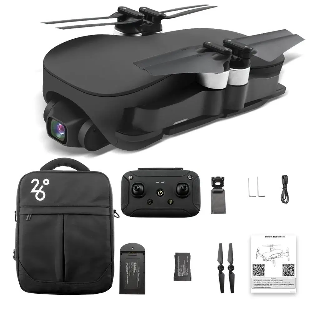 JJR/C X12 5G WIFI 1 2 км FPV GPS с 4K HD камерой Дрон 3-осевой стабильный шарнир 25 мин одна