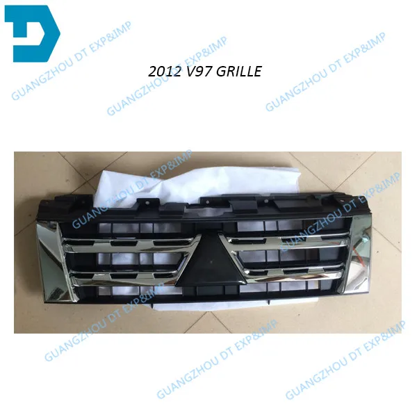 2007- хромированная решетка для pajero v97 7450A956 для montero v93 бампер чистая 7450A368 v95 v87 7450a514xa