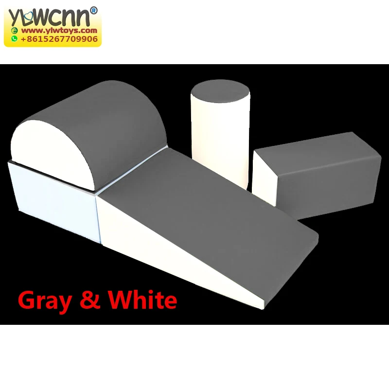 

Набор мягких форм YLWCNN для детей, игрушка для скалолазания, Ползания, раздвижная пена, для детей дошкольного возраста, белый и серый цвета