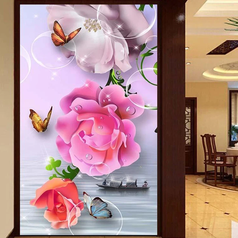 5D DIY Алмазная картина роза цветок декорации Стразы крестиком наборы ручной