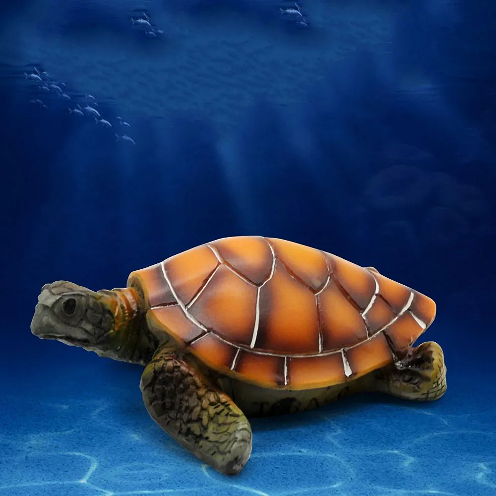 

1Pc Artificial Turtle Simulation Sea Tortoise Landscape Ornament Fish Tank Decoration Aquarium Accessories Home Decoration