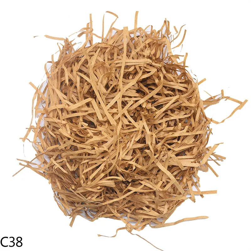 50 г/100 г Raffia нарезанная бумага конфетти DIY Подарочная коробка наполнитель материал для свадебного фестиваля вечерние нарезанная бумага Декор поставки 7 - Цвет: C38