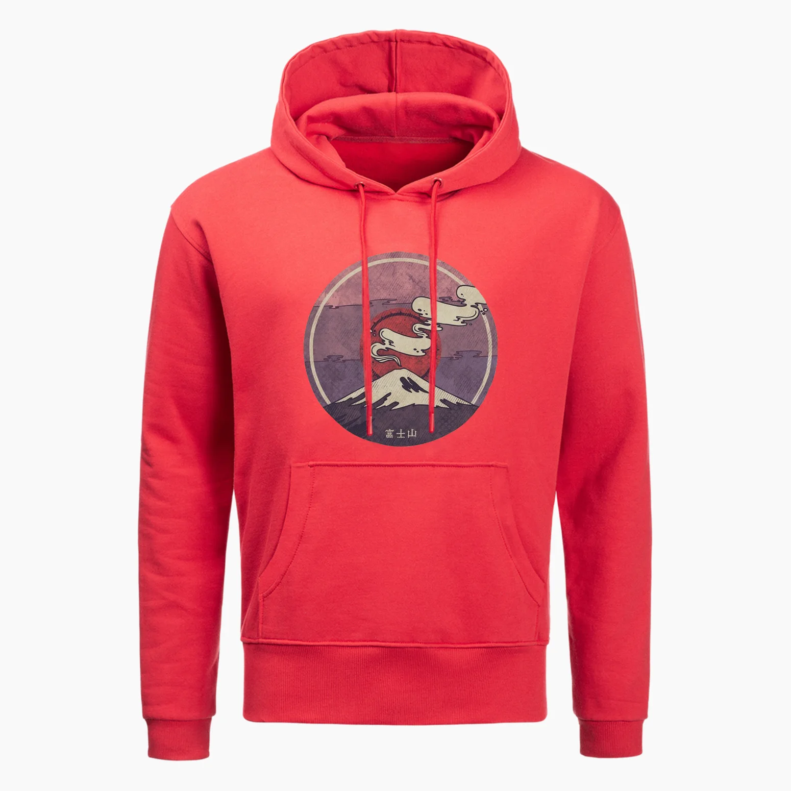 Новая Осенняя мода толстовка Mount Fuji Япония личность японские толстовки мужские с