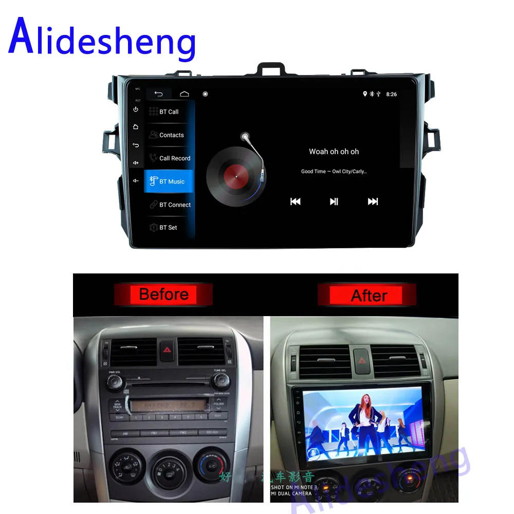 Автомобильный мультимедийный плеер 2 Гб ОЗУ Android 9 0 DVD для Toyota Corolla E140 150 2006 2007 2009 2010