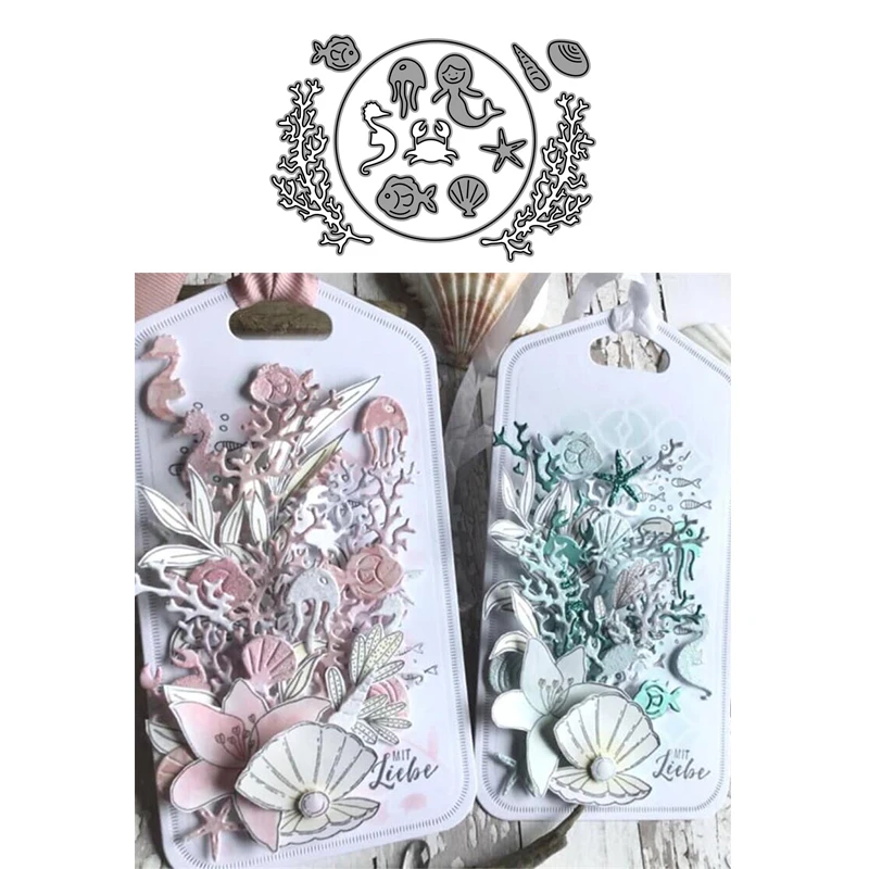 CH 2020 Новое поступление Океанский мир трафарет металлические режущие штампы для