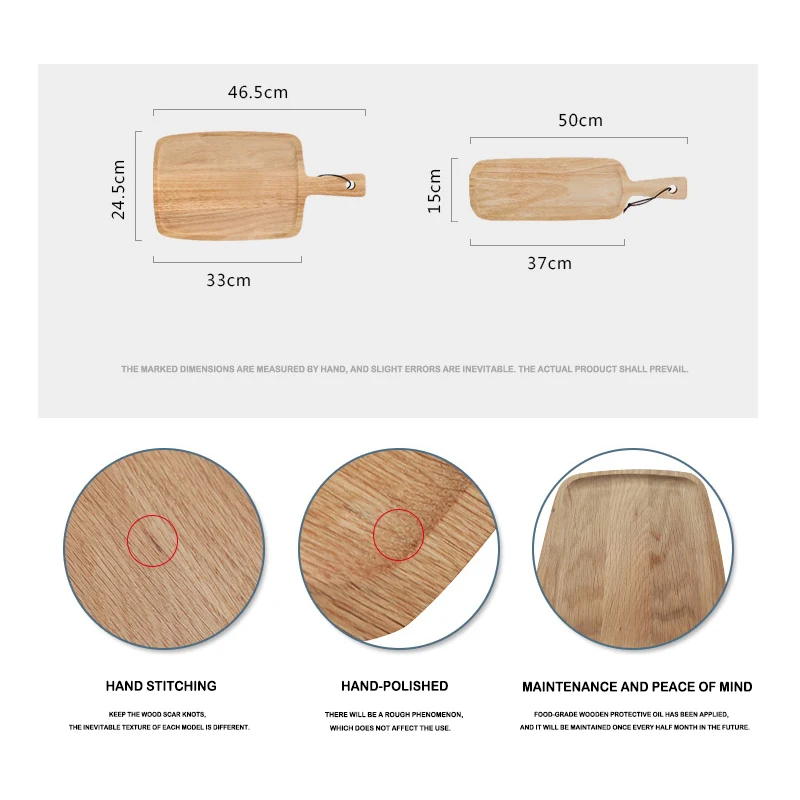 Деревянный поднос кухонная дубовая хлебная доска для фруктов пиццы Детская