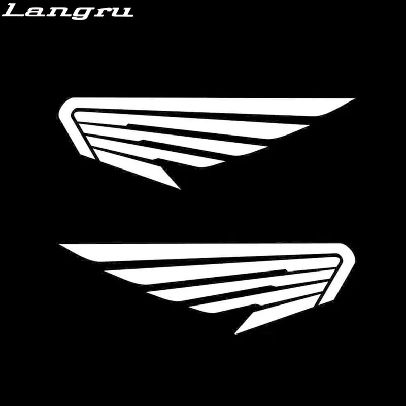 Langru 20X6.4CM 2X автомобиль Крылья Ангела птицы перо (1 правая и 1 левая) персональная