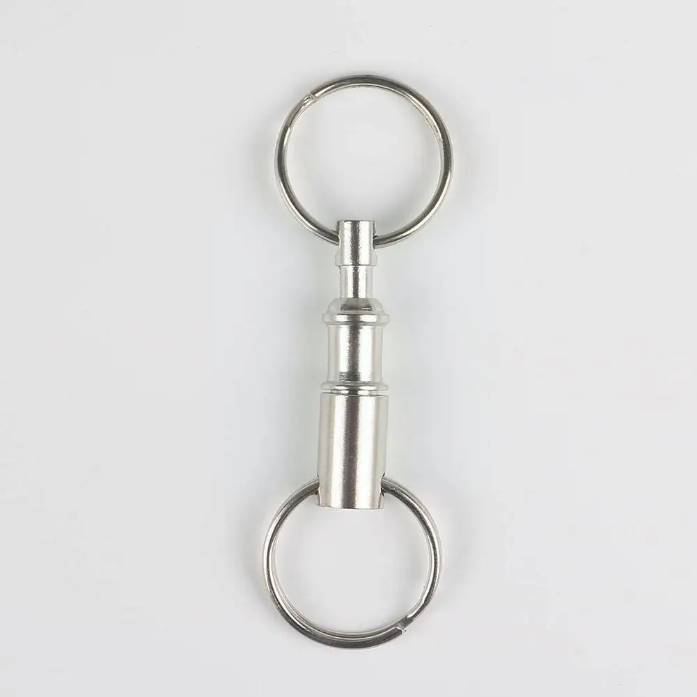 

Double Head Key Ring Keychain Outdoor Tactical EDC Climbing Survival Hanging Locking O7K7 Car Camping Padlock Hiking Carabi L2E8
