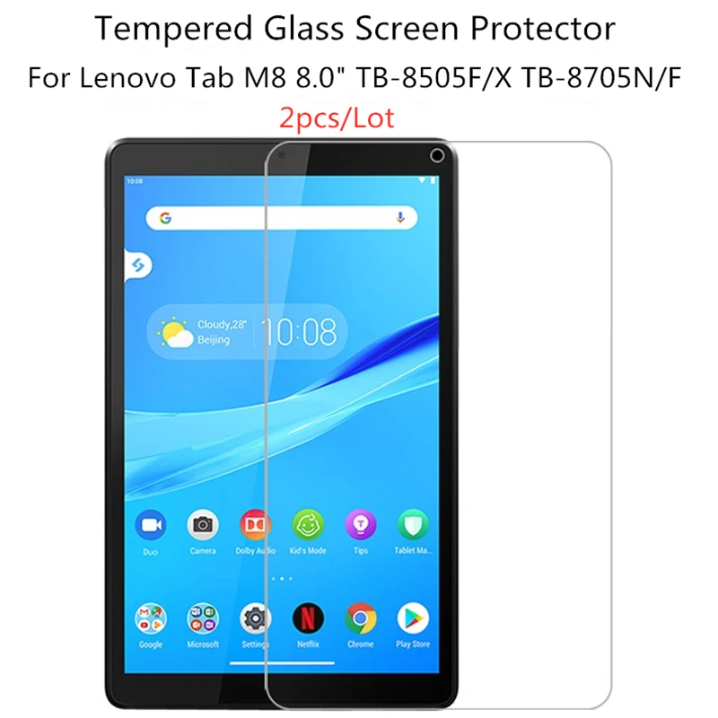 2 шт. 0 3 мм Защитная пленка для экрана Lenovo Tab M8 8 закаленное стекло против царапин