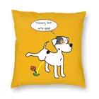 Чехол-Подушка с милыми собаками и цветами на заказ, домашний декоративный чехол для щенка, Джека, Расселла, терьера, Фотофон для автомобиля