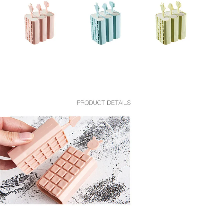 4 шт. Лидер продаж красивая Пластиковая форма для изготовления мороженого с