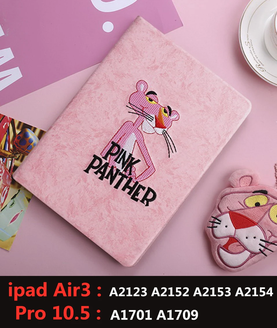 3D с вышитыми героями мультфильмов чехол для нового ipad 9.7inch '3/2/1'mini123/45/для ipad 234 Pro9.7 Искусственная кожа умного сна