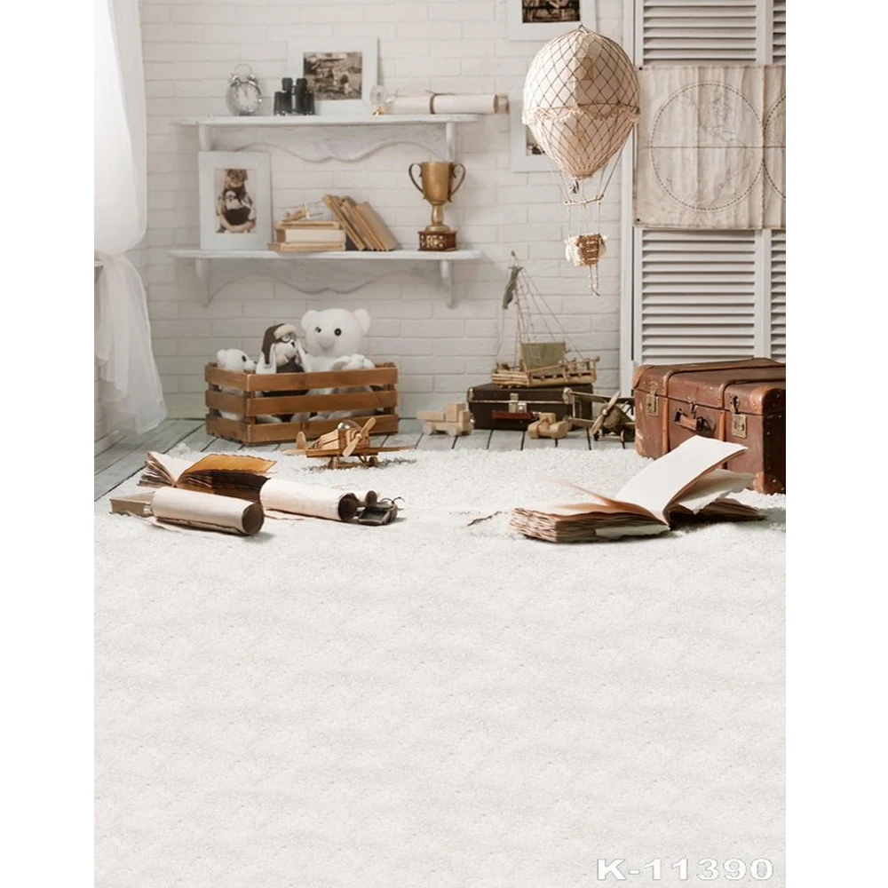 Фон для фотосъемки новорожденных детей путешествия мальчиков комната Игрушка