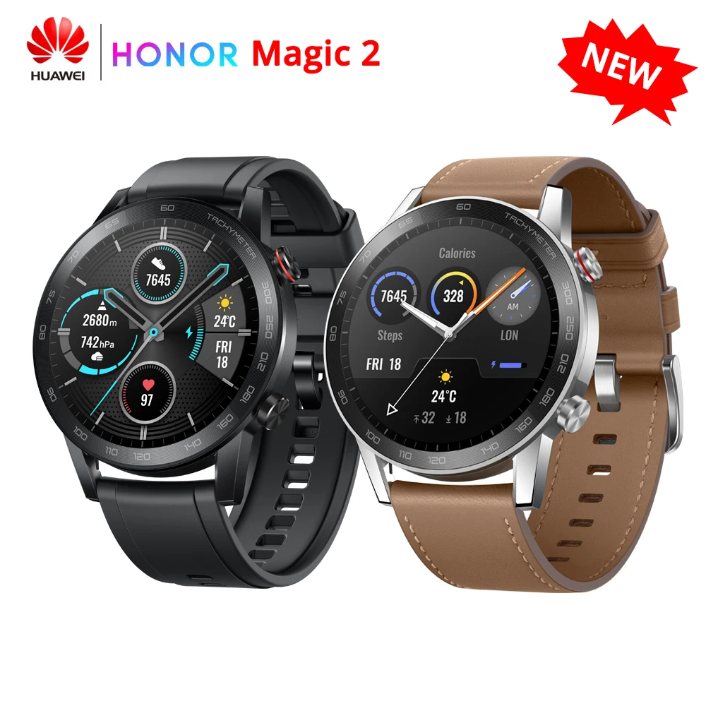 Глобальная версия huawei Honor MagicWatch2 Minos Смарт-часы 1 39 дюймов AMOLED 454*454 пикселей дисплей