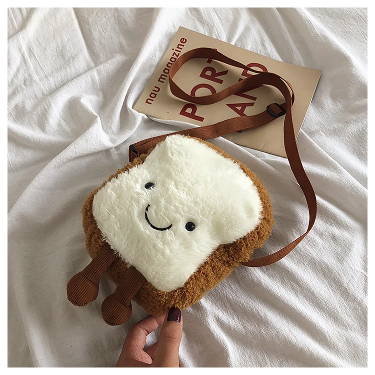 Small Crossbody Shoulder Bags For Girls Cute Cartoon Toast Toy Fruit Shape Avocado Wallet Designer Clear Purse And Handbags