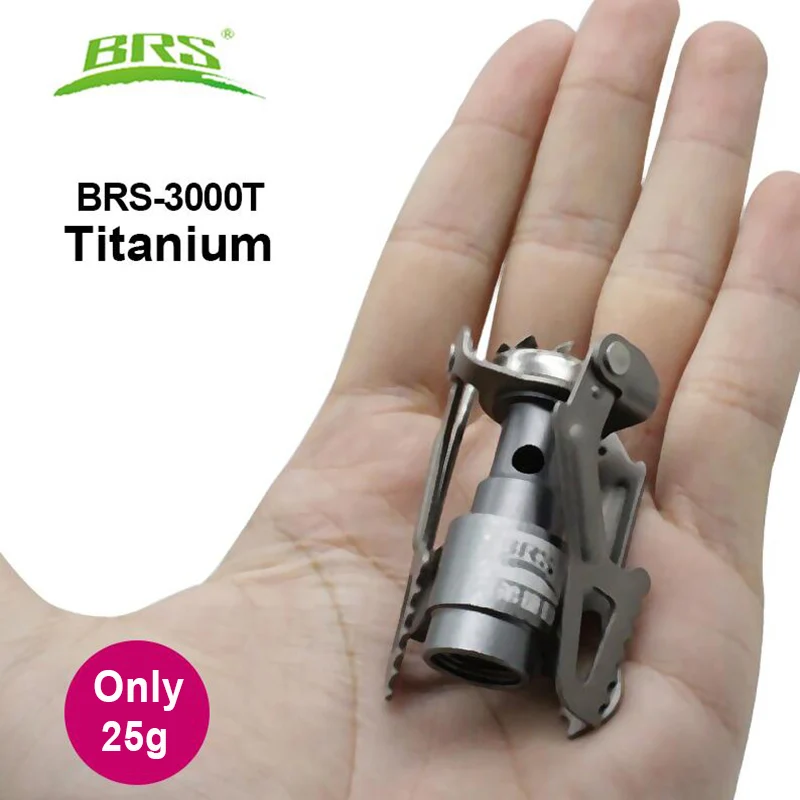 

BRS Outdoor Stove Titanium Alloy Folding Mini Camping Oven Survival Furnace Stove brs 3000W Pocket Picnic Cooking Gas Cooker