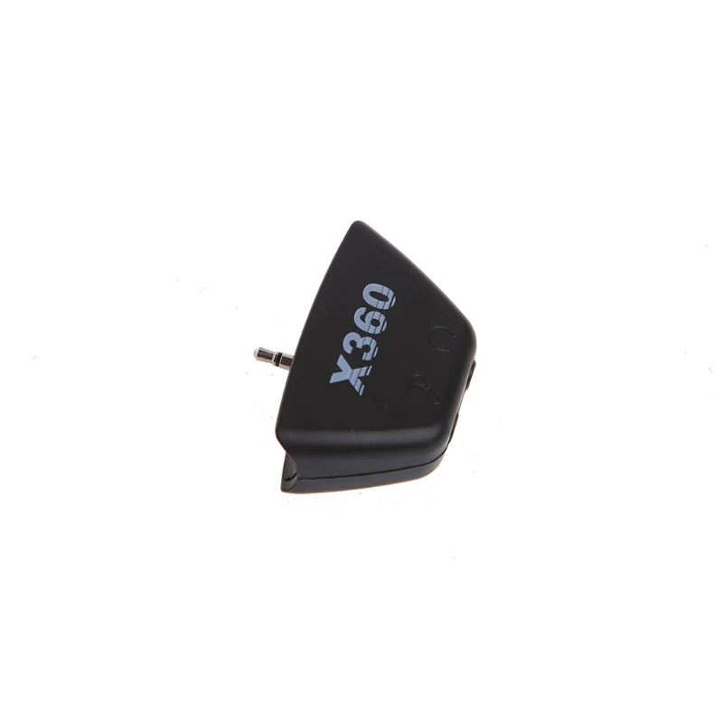 

T21B Black 2.5mm Jack Microphone Headset Earphone Converter Adapter for xbox 360