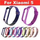 Ремешок спортивный для Xiaomi Mi Band 5, Металлический Стальной браслет Mi Band 3 4 Band5, сменный Браслет для Mi Band 6