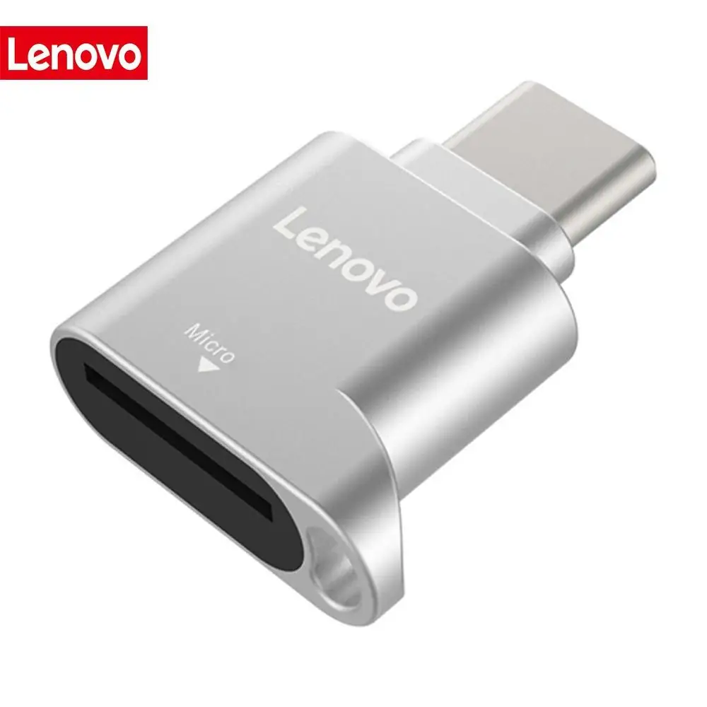 

Lenovo D201 USB Type C Card Reader 480Mbps 512GB USB-C TF Micro SD OTG Adapter Type-C TF Memory Card Reader For Laptop Phone