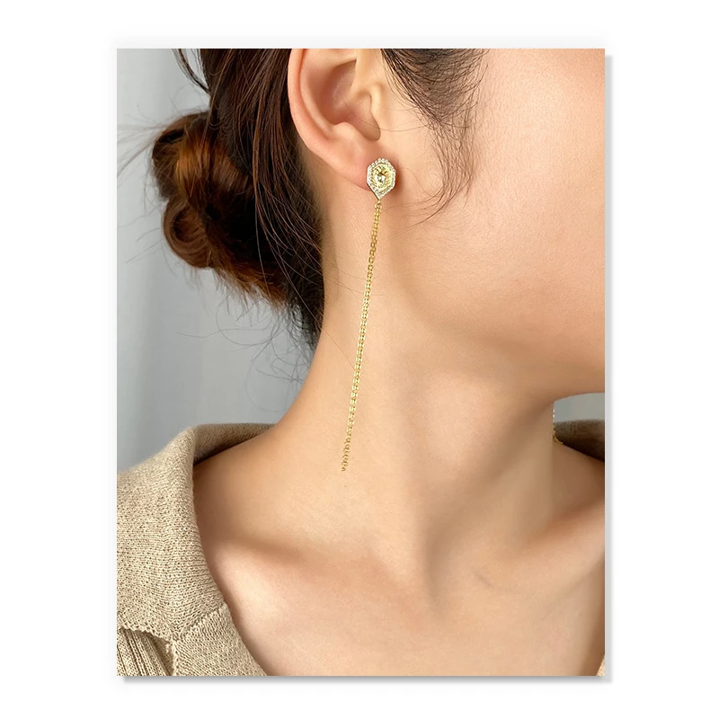 

S'STEEL Tassel Earrings Gift For Women 925 Sterling Silver Stud Earring Designer Fashion Christmas Earings Bijoux Femme Jewelry