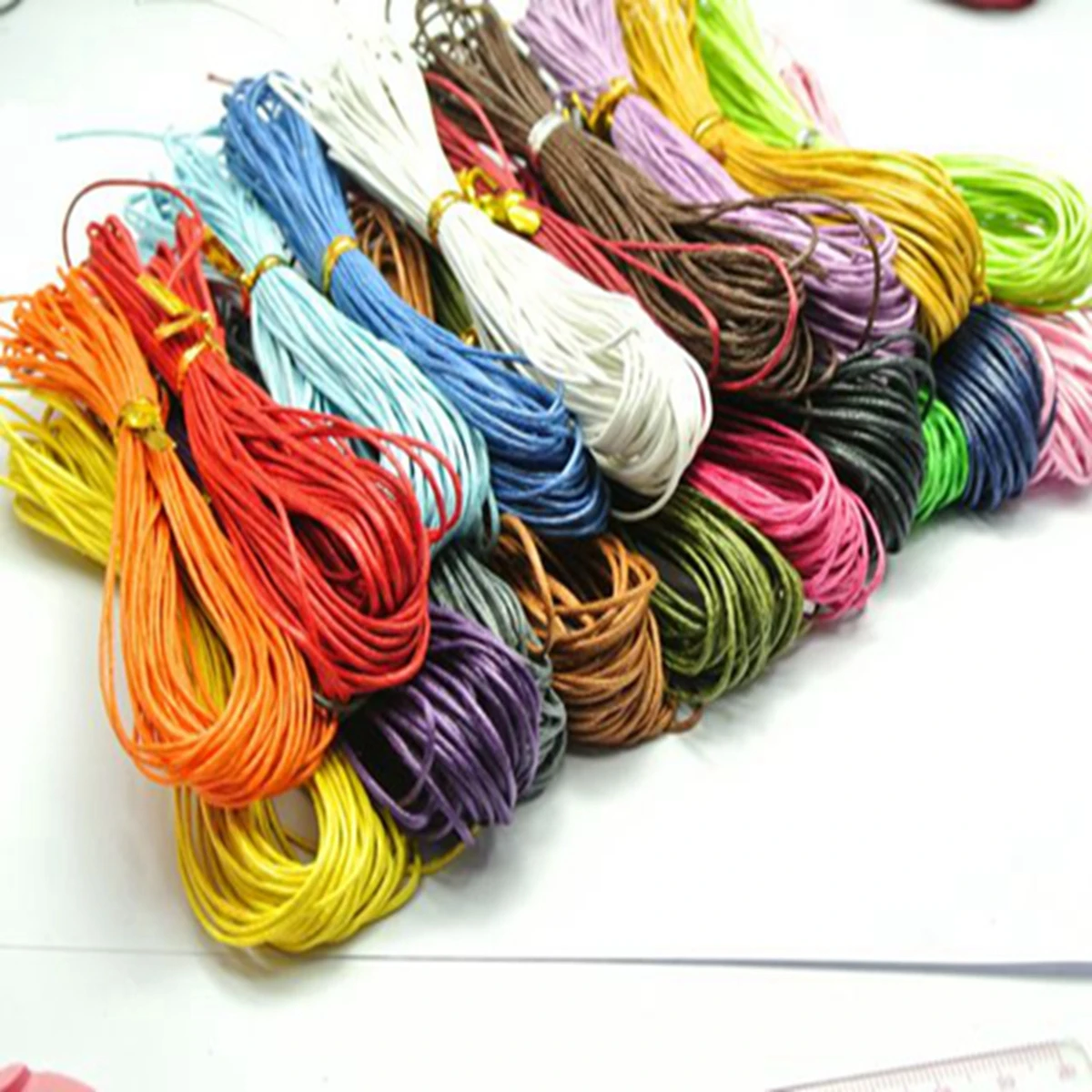 

100 Meters Waxed Cotton Beading Cord Thread Line 1mm Jewelry Making String