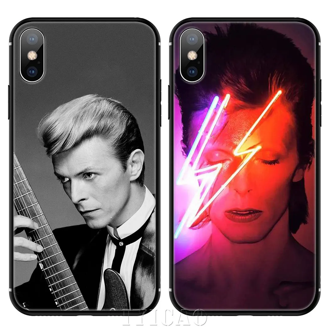 Крутой Мягкий силиконовый чехол David Bowie для телефона iPhone 11 Pro Max XR X XS 6 6S 7 8 Plus 5 5S SE