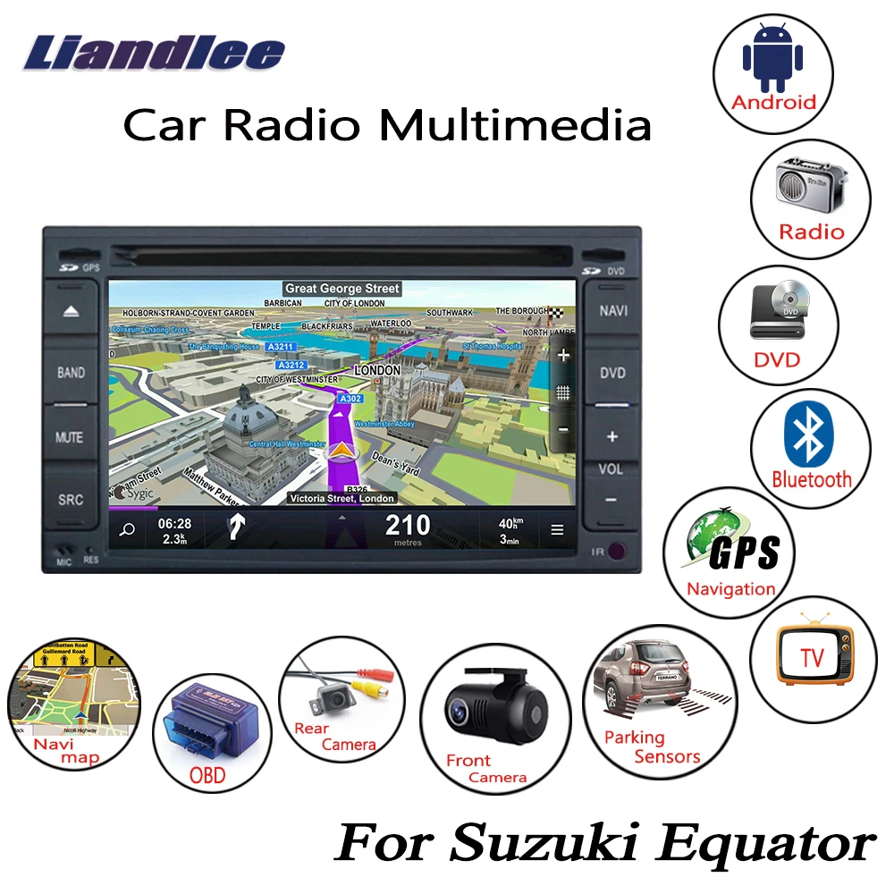 For Suzuki Equator 2005~2014 Car Android Multimedia DVD Player GPS Navigation DSP Stereo Radio Video Audio Head Unit 2din System |