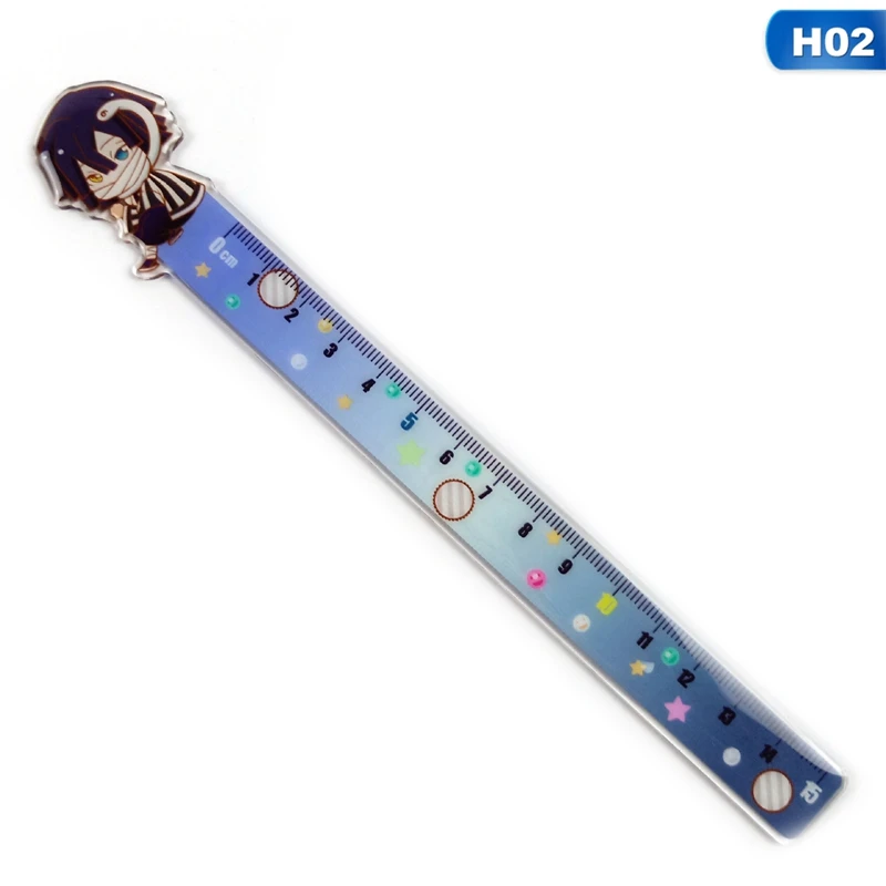 

20cm Anime Demon Slayer: Kimetsu No Yaiba Kamado Tanjirou Cosplay Ruler For Office School Kids Students Stationery