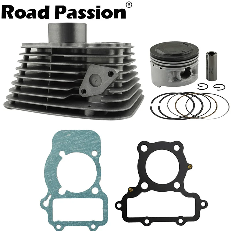 Road Passion Motorcycle Engine Parts For YAMAHA XV250 XV250 Rear Air Cylinder Block & Piston Kit & Cylinder Head Gasket