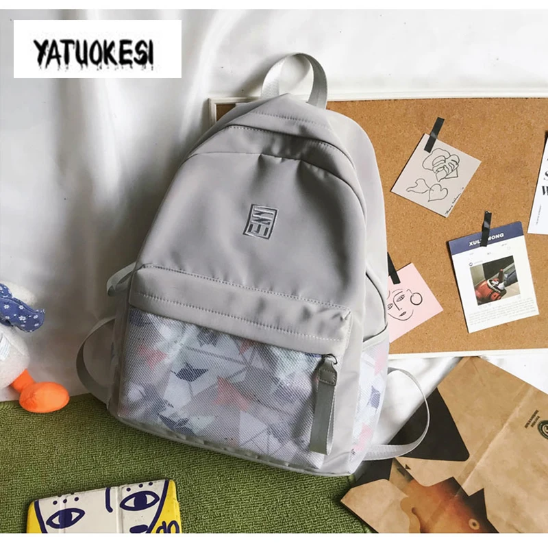 Женские рюкзаки одноцветные школьные сумки для подростков девочек и мальчиков