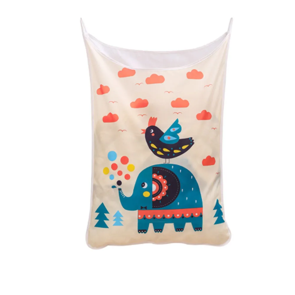 

Home Wall Mounted Laundry Bags For Dirty Clothes Washing Machines Bathroom Storage Bag Hanging Laundry Hamper With Hooks