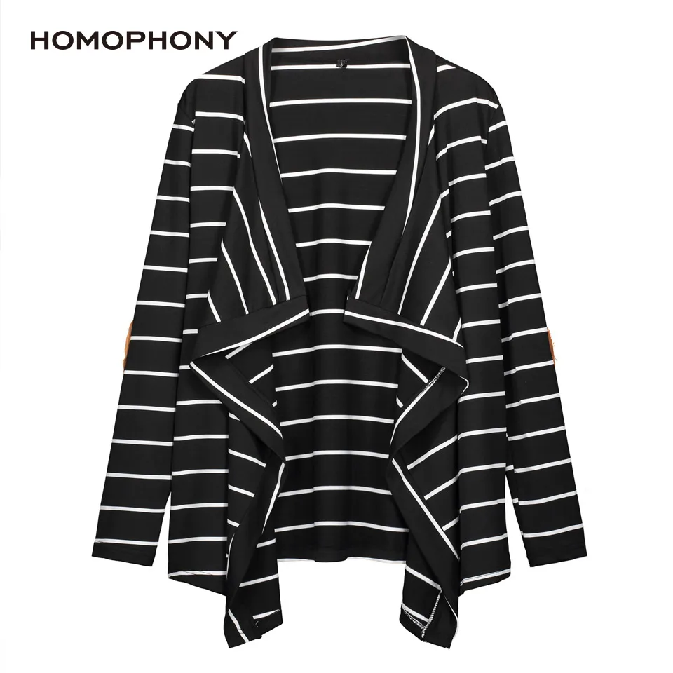 

HOMOPHONY Stripe Jacket Women Long Sleeve Coat Thin Plus Size Bomber Jacket Trench Coat Female Autumn Windbreaker Casual