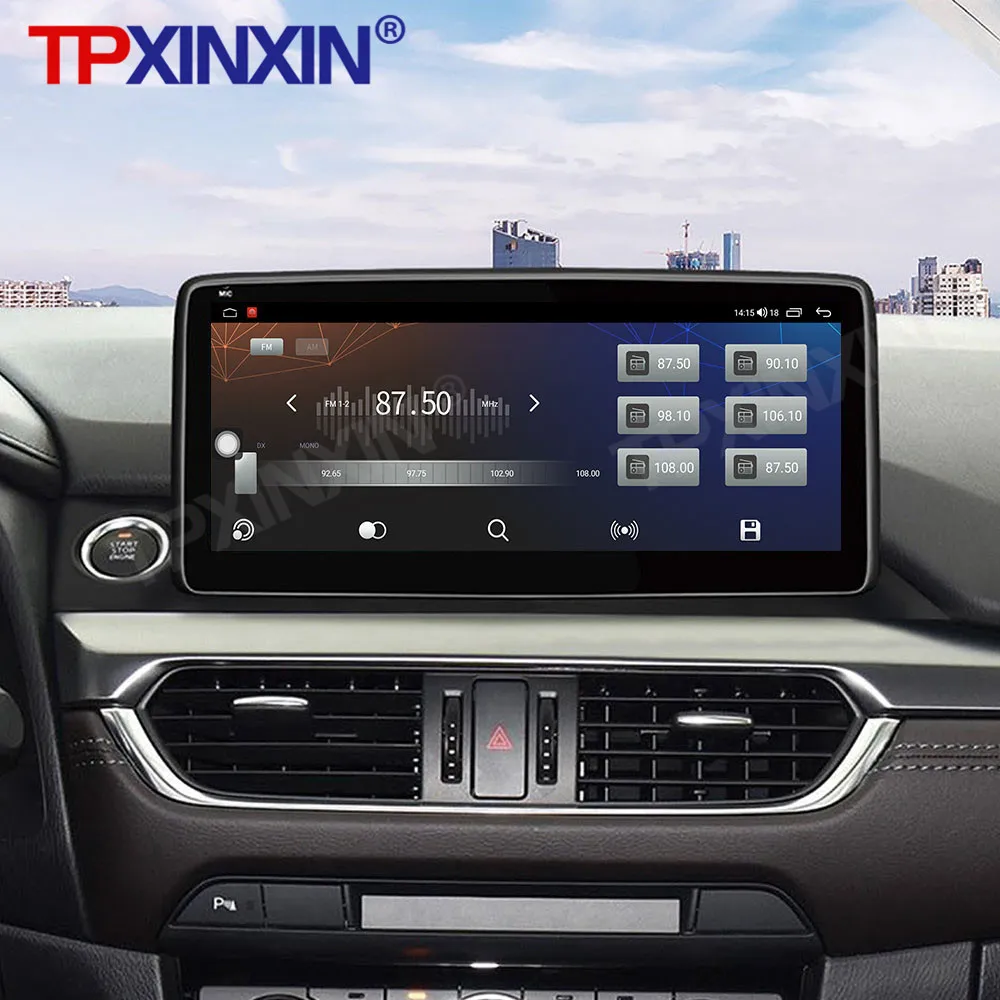 저렴한 안드로이드 10 6 + 128G ROM 마쓰다 Atez 자동차 라디오 플레이어 멀티미디어 GPS 네비게이션 스테레오 Headunit 무선 Carplay