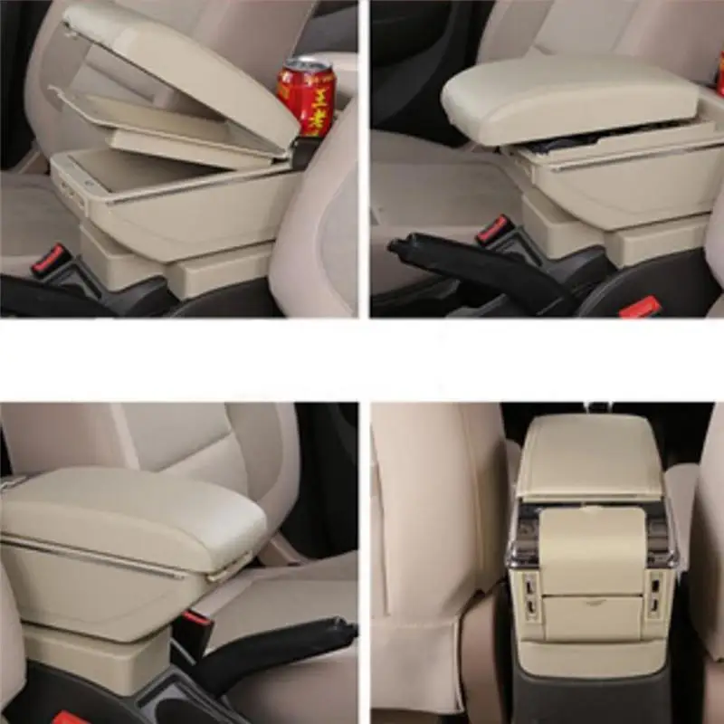 Universal Multi-function Car Central Armrest Storage Box+Cup Holder+Ashtray+7 USB Charger Box | Автомобили и мотоциклы