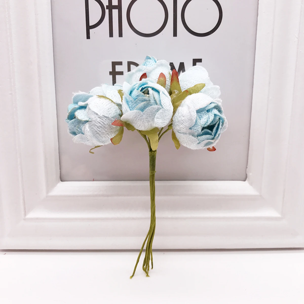 

Мини искусственные розы из шелка, набор из 6 штук