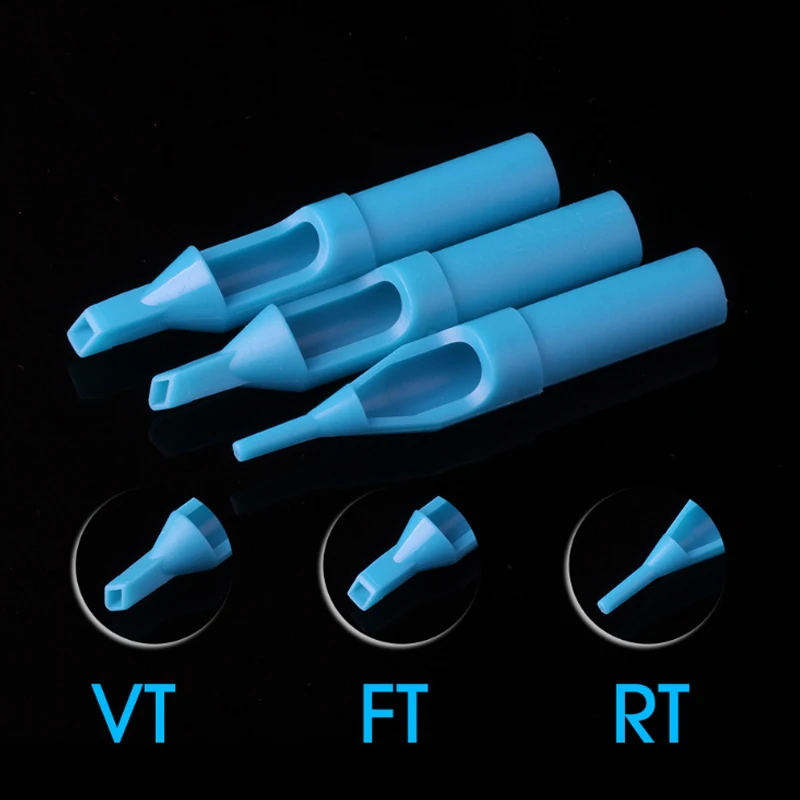 50 шт./компл. одноразовые наконечники для татуировок FT/DT/RT Смешанная Стерильная