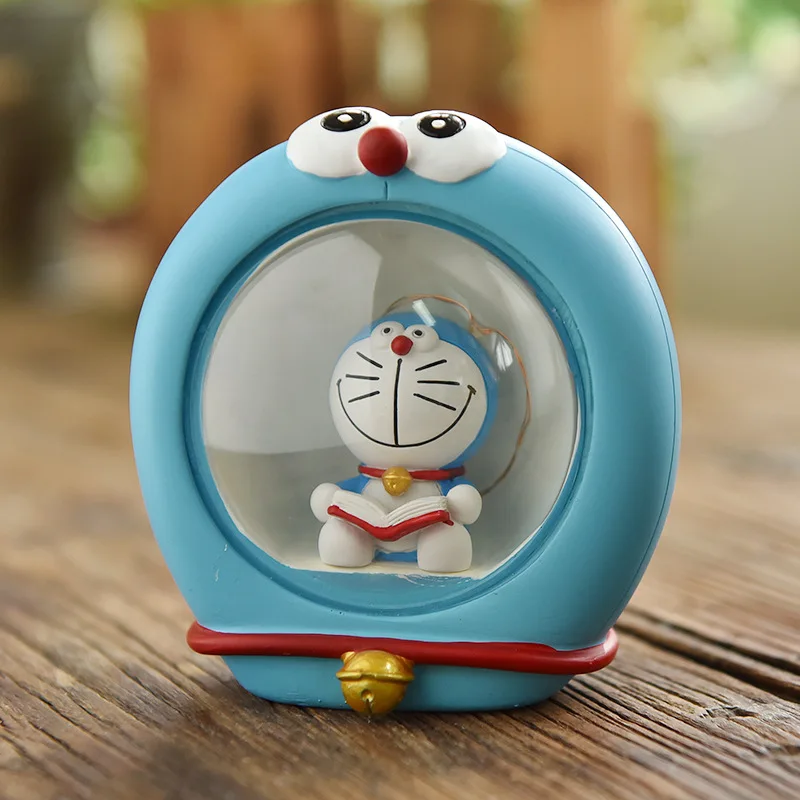 Фигурки из смолы Doraemon ночник в виде Луны украшение для дома игрушки ручной работы