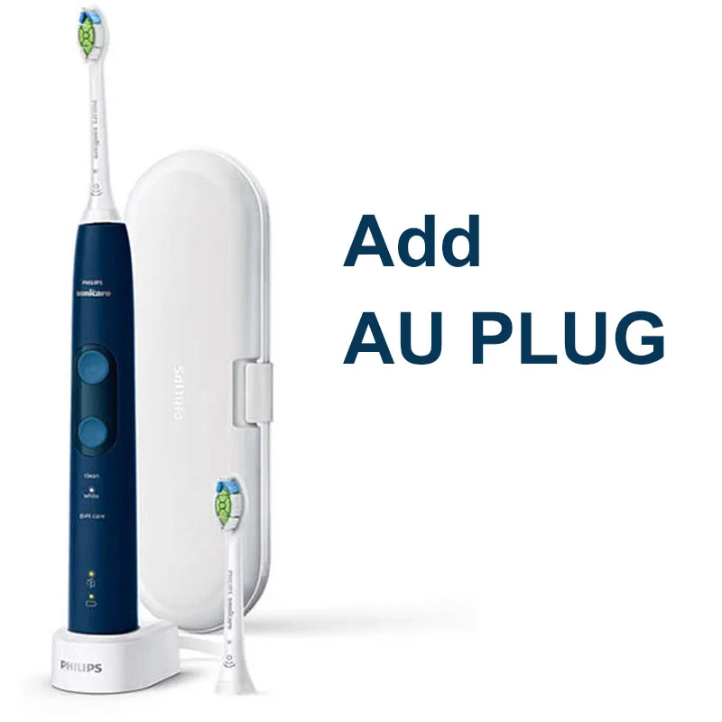 HX6851 Add AU Plug Электрическая зубная щетка Philips Sonicare HX6851 с мультирежимным индикатором вогнутой выключатель питания с магнитной подвеской импульсный двигатель - Цвет: HX6851 Add AU Plug